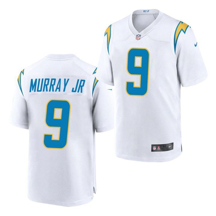 Men Los Angeles Chargers #9 Kenneth Murray Jr Nike White Game NFL Jersey
